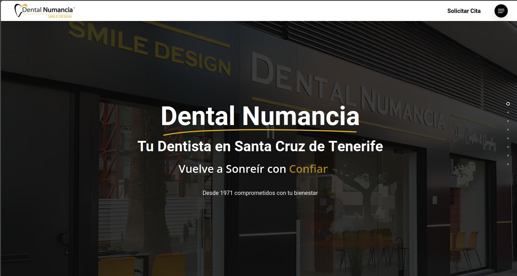 Captura del proyecto Dental Numancia